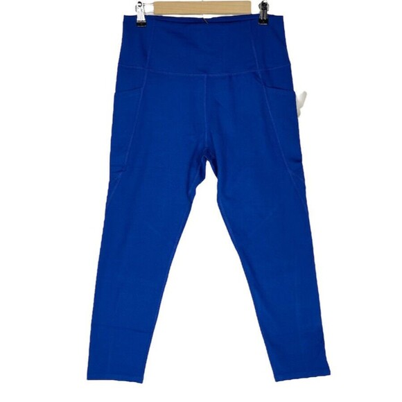 New Women Leggings Large High Waist Navy Blue Side Pocket All Day Comfort New - Picture 14 of 16